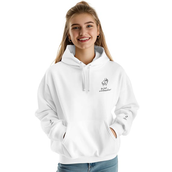 You are beautiful hoodie – Oversized hoodie | Gift for women & friends | Loving saying | German | Streetwear