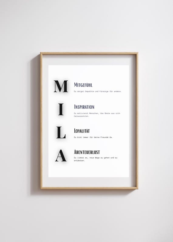 Personalized name posters for your home | Choose from A4, A3, 8x10, 30x40, 50x70 – Digital download – Perfect gift