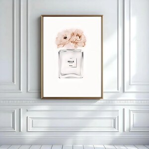 Glam Fashion Wall Art Set, Fashion Prints, Feminine Bedroom Decor, Lipstick Perfume Heels Wall Art, Printable Glam Poster Digital Download image 7