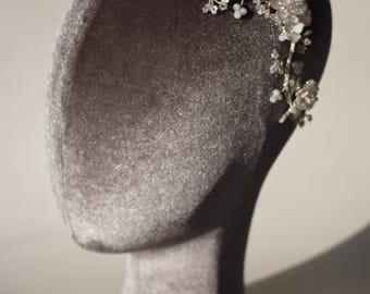 Weiße Blumenkrone, Hochzeit Blumenkopfschmuck für Braut, Kränze & Tiaras, Hochzeit Haarschmuck