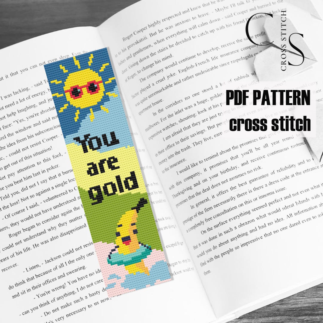 PDF PATTERN Cross Stitch Bookmark 