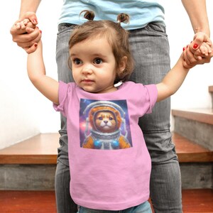 Astronaut Dog Kids Tee, Space Adventure Pet Shirt, Cute Animal Summer Children Tee, Dog Lover Owner Shirt, Son Birthday Gift, Kids Space Tee