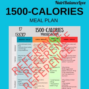 1500 Calorie Diet Plan,7‑Day 1500 Calorie Low‑Carb,1500 Calories Diet Food List,Grocery List,Weekly Meal Prep,Weekly Meal Planner,Food List