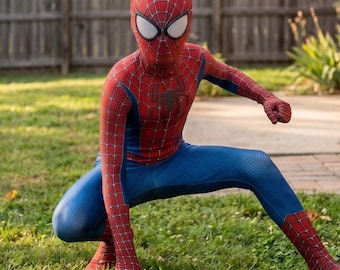 Kids Super Hero Suit - Kids Superhero Costume, Toddler Hero Outfit, Detachable Mask, Birthday & Halloween Dress Up