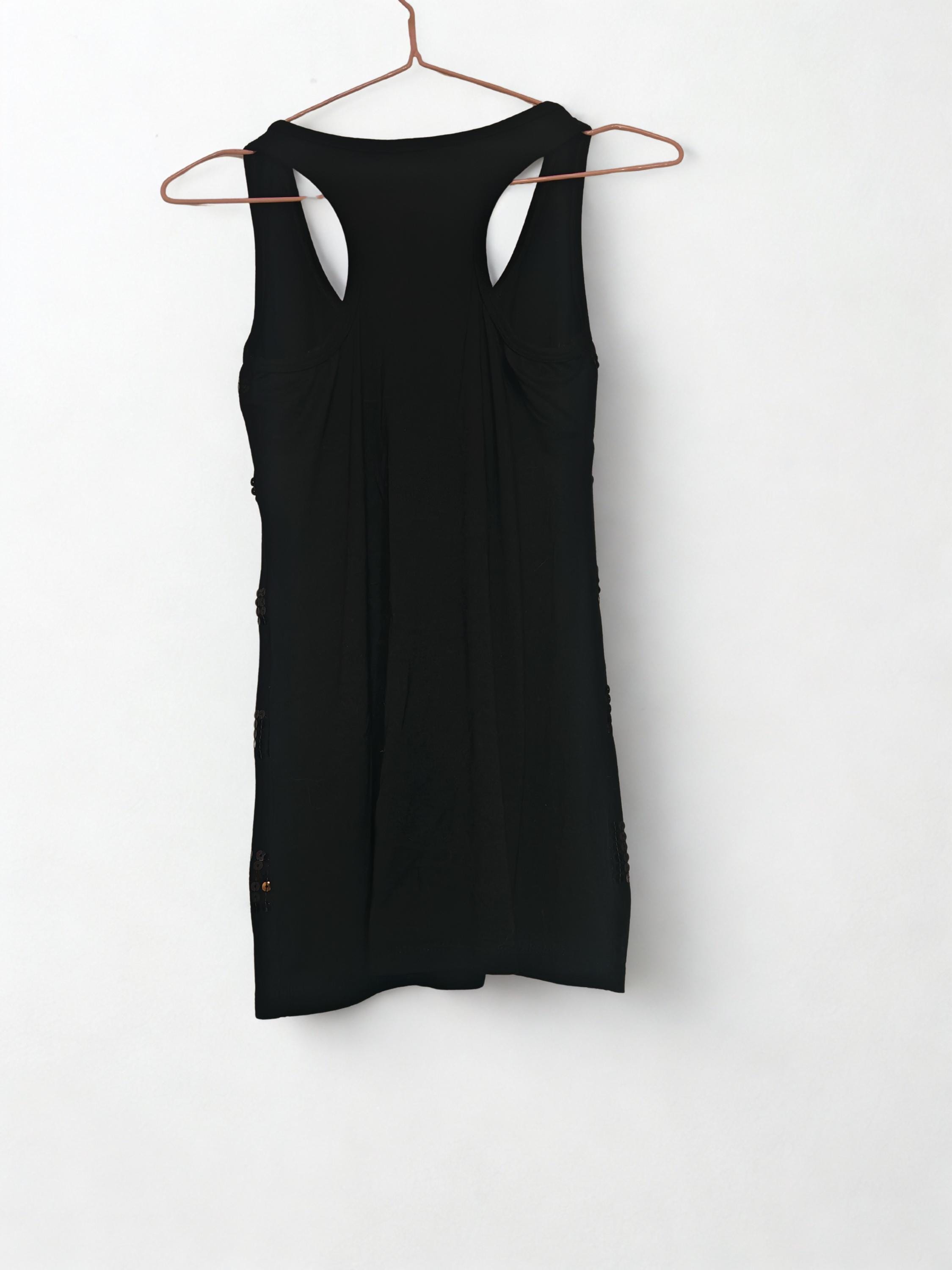 Y2K ドルチェ＆ガッバーナ D&G ブラック スパンコール タンクトップ