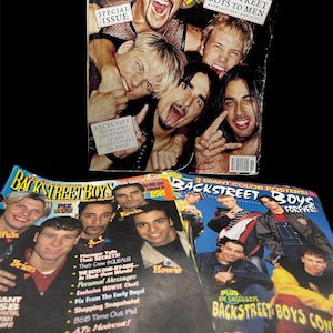 Vintage Backstreet Boys Magazine Lot w/ Posters (1998–2000) + Rolling Stone Special Issue | 90s Boyband Collectibles