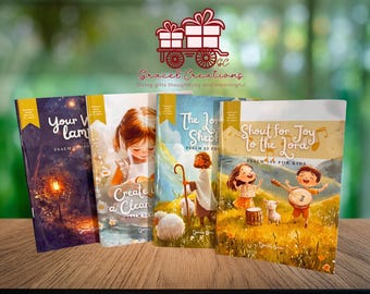 Book of Psalms Kids Devotional – Set of 4 Bible Activity Booklets