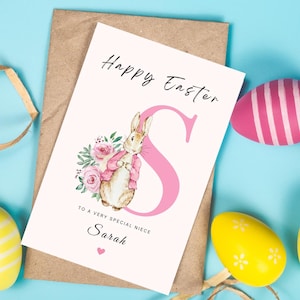 Tarjetas de felicitación de Pascua, diseños divertidos de conejitos y huevos, tarjetas personalizadas para niños, cumpleaños, celebraciones de primavera, ocasiones especiales, postal