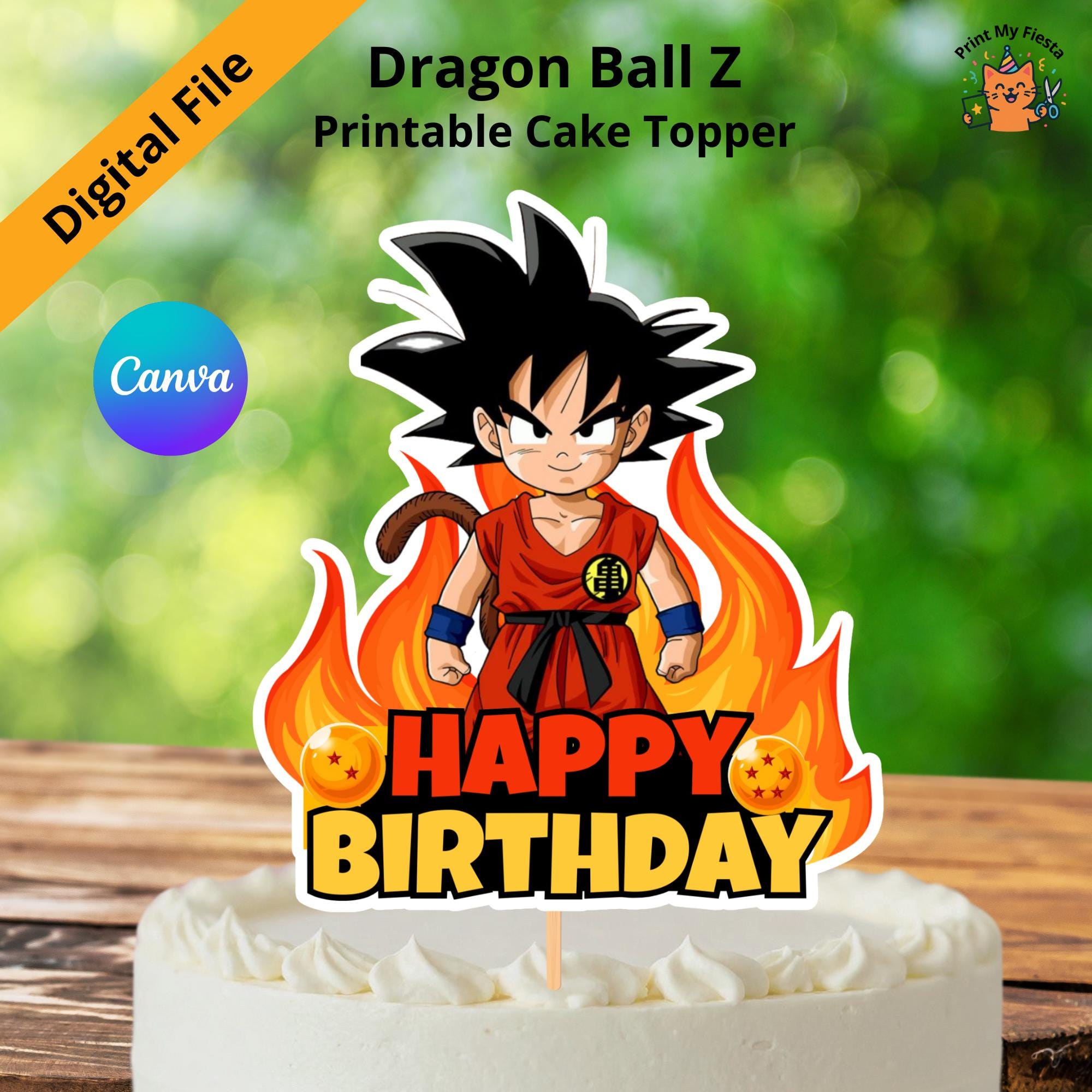 孫悟空 誕生日バースデーカード Goku birthday cards - Etsy 日本