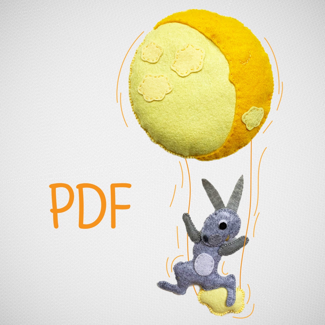 Felt Bunny Ornament Sewing Pattern | DIY Easter Decor (PDF Pattern) - Etsy