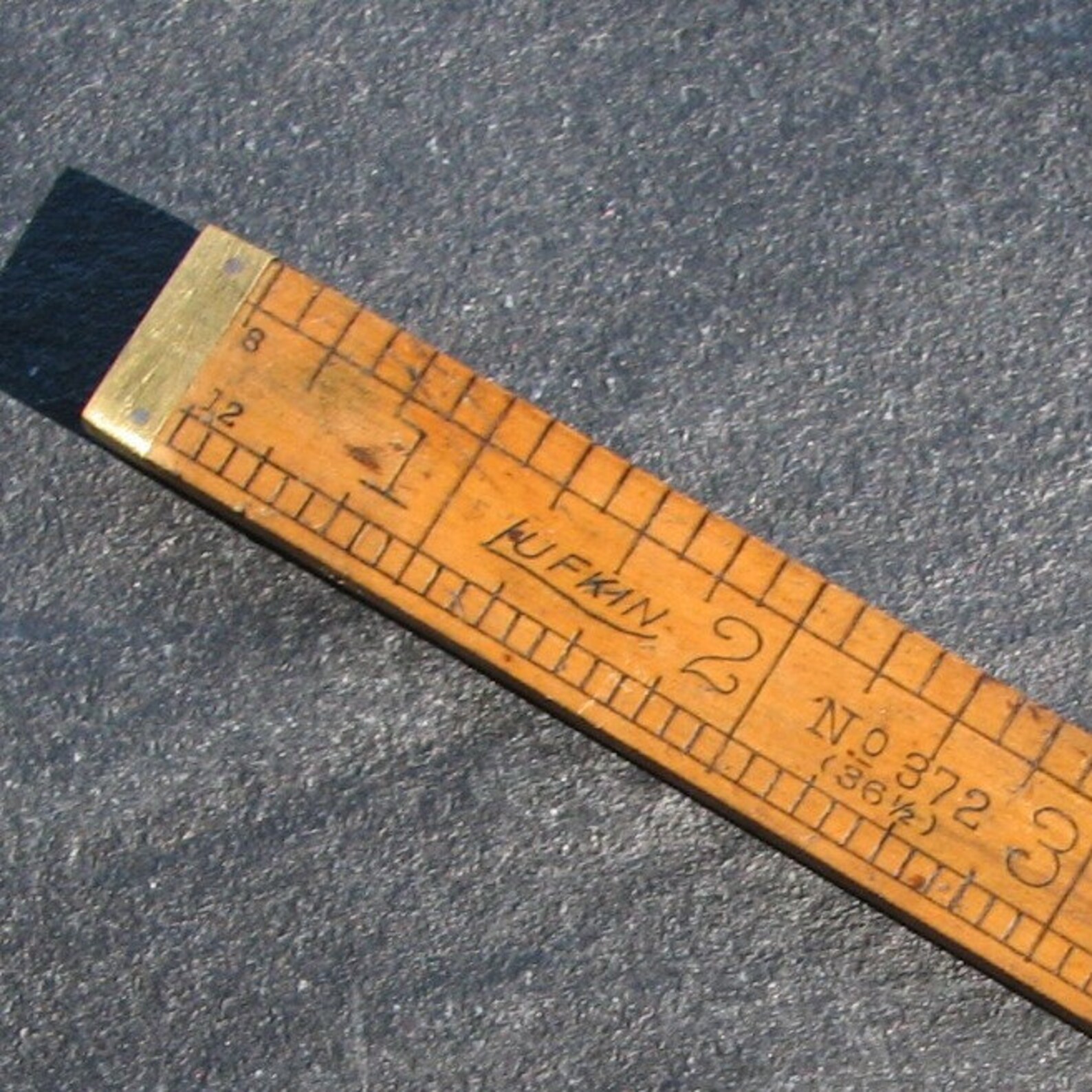 Antique Lufkin Folding Ruler No 372 Etsy