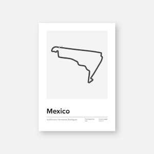 Mexico Aurodromo Hermanos Rodriguez | Formula 1 Grand Prix | Minimalist F1 Poster | Digital Download