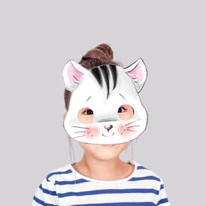 Digital Cat Mask | Printable Cat Mask | Cat Costume DIY | Instant Download | Printable Party Masks | Girls | Cat Party | Cat Themed