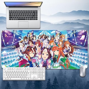 Horse Girl Mouse Pad, Different sizes Personalized Printing, Customized Mouse Pad, Game, Anime, Desk Mat, Gift, Uma Musume