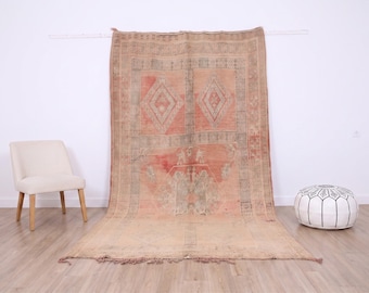 Marokkanischer Wollteppich, 183 x 320 cm – Vintage-Teppich aus Marokko – Berberteppich – Wohnzimmerteppich – handgewebter Teppich – Boho-Teppich – marokkanischer Boho-Teppich