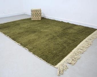 Handgefertigter Teppich 200 x 230 cm aus Wolle - Marokkanischer Teppich - Berber Teppich - Wohndekor - Wollteppich - Marokkanischer Teppich