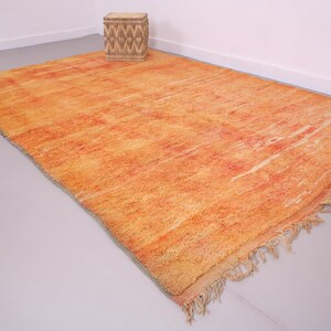Vintage Moroccan Rug 6.6 ft x 9.2 ft - Handmade Moroccan Rug - Moroccan Rug - Wool Moroccan Rug - Bohemian Moroccan Rug - Berber Rug