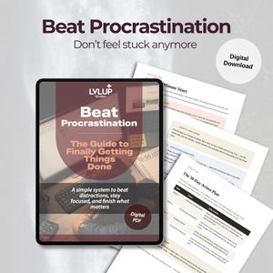 Stop Procrastinating: Finish What You Start | Beginner Friendly Guide