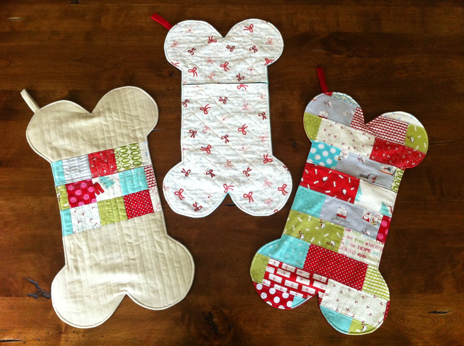 Dog Bone Stockings PATTERN PDF FILE Etsy Canada