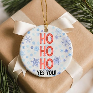 Christmas Ornament Gift Funny 2025 Christmas Ornament funny Santa Claus Rude Holiday Decor Trendy Stocking Stuffer Adult Xmas Ornament