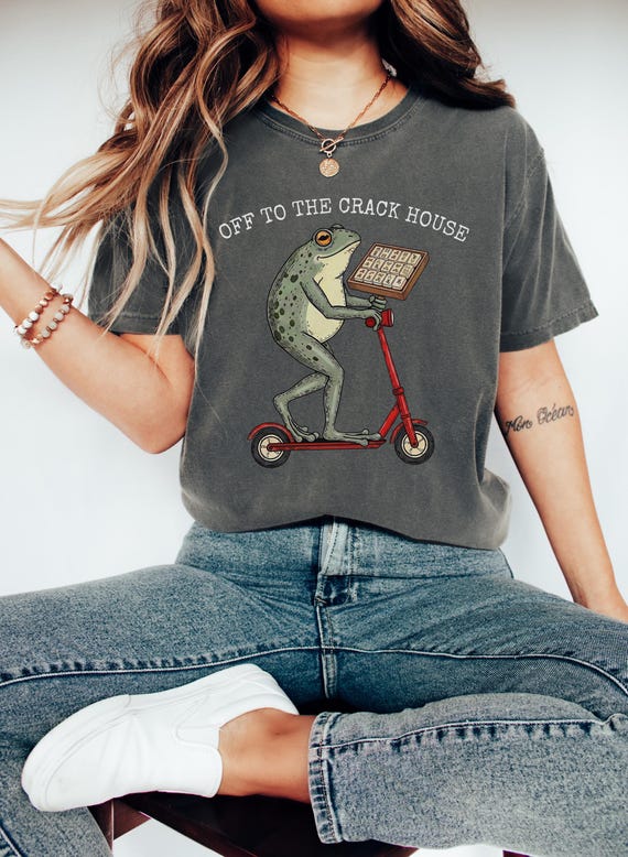 Mahjong Shirt, Funny Mahjong gift, Mahjong clothing, Mahj Shirt, game night shirts, Funny Frog shirt, off to the crack house