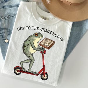 Mahjong Shirt, Funny Mahjong gift, Mahjong clothing, Mahj Shirt, game night shirts, Funny Frog shirt, off to the crack house White