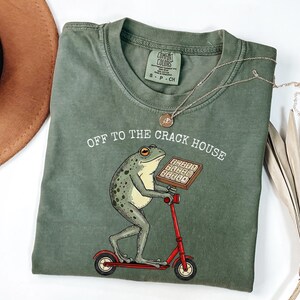 Mahjong Shirt, Funny Mahjong gift, Mahjong clothing, Mahj Shirt, game night shirts, Funny Frog shirt, off to the crack house Moss