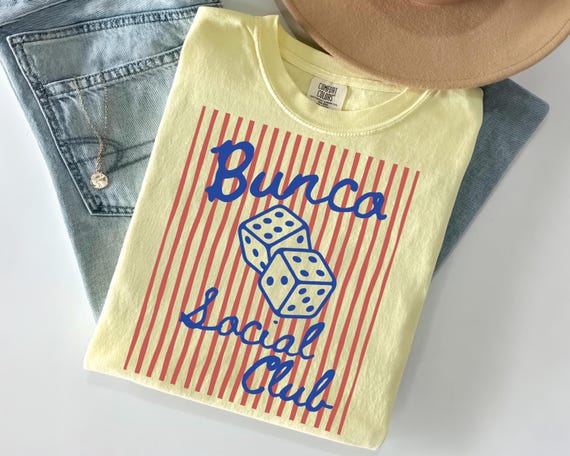 Bunco Social Club Shirt, Funny Bunco Shirt, Dice Game Tee, Bunco Gift for Women, Girls Night Shirt, Game Night Outfit, Bunco Party Tee