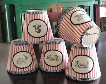 Chandelier lampshade, chandelier lamp shade, Clip On, sconce lamp shade, French country lampshade, French country lamp shade