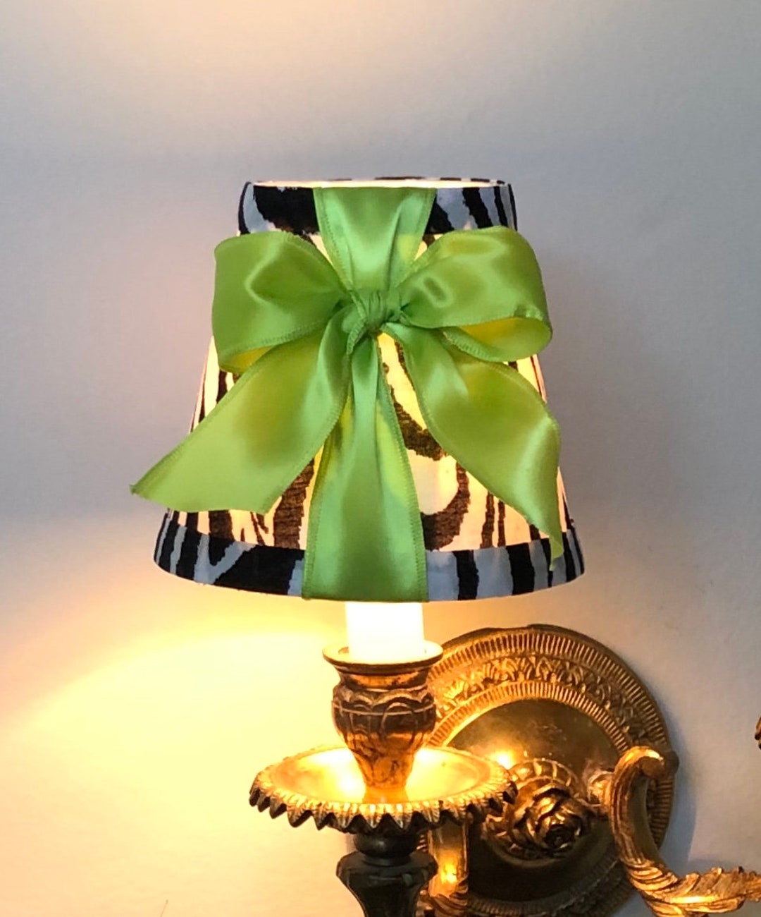 Chandelier Lamp Shade Clip on Lamp Shade Zebra Lamp Shade Etsy