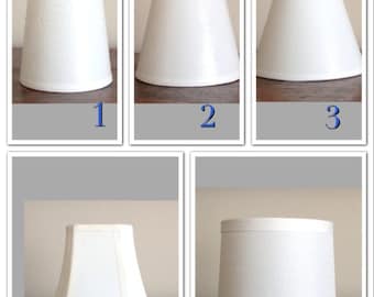 Custom chandelier shades where you pick your fabric