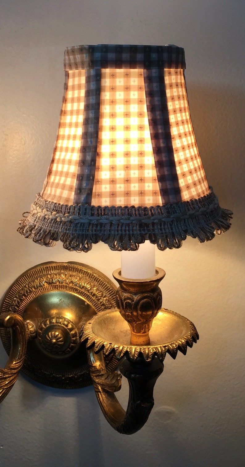 Chandelier Lampshade Chandelier Lamp Shade Clip On Sconce Etsy