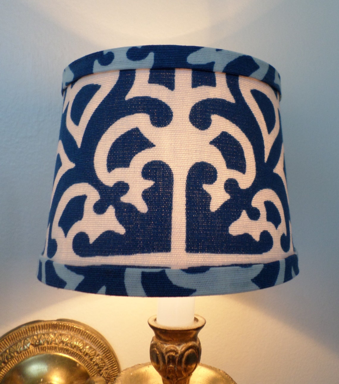 Chandelier Shade in New Iconic Design in Porcelain Blue. Clip Etsy