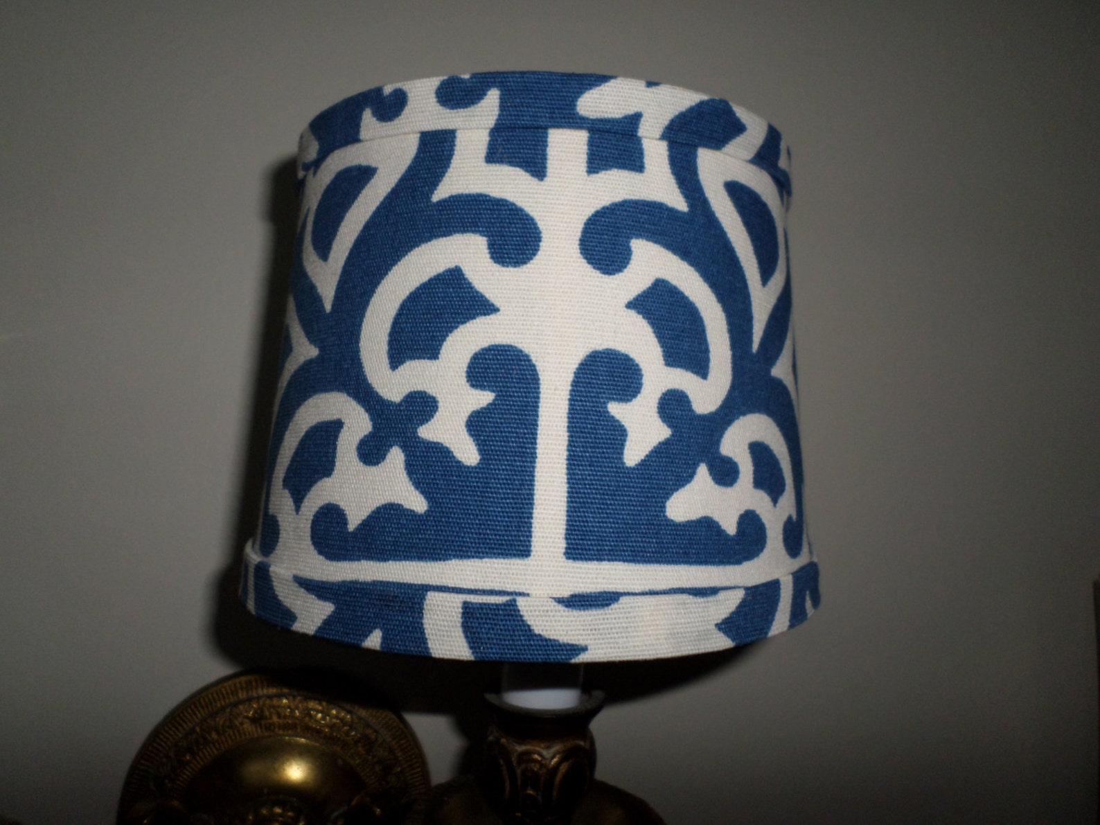 Chandelier Shade in New Iconic Design in Porcelain Blue. Clip Etsy