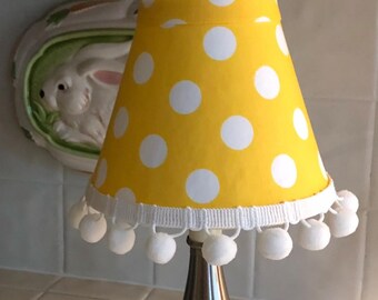 Polka Dots chandelier or sconce shades or even larger shades, clip on shades