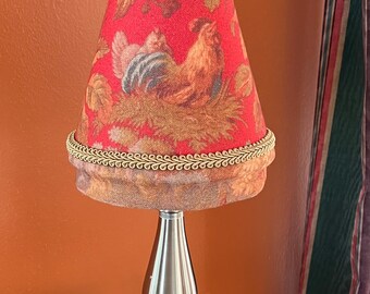 Chandelier or sconce lamp shade French country clip on shade can be made in a bigger or smaller size or different shape.