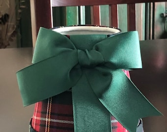 Tartan plaid lamp shade chandelier size or order larger size clip on