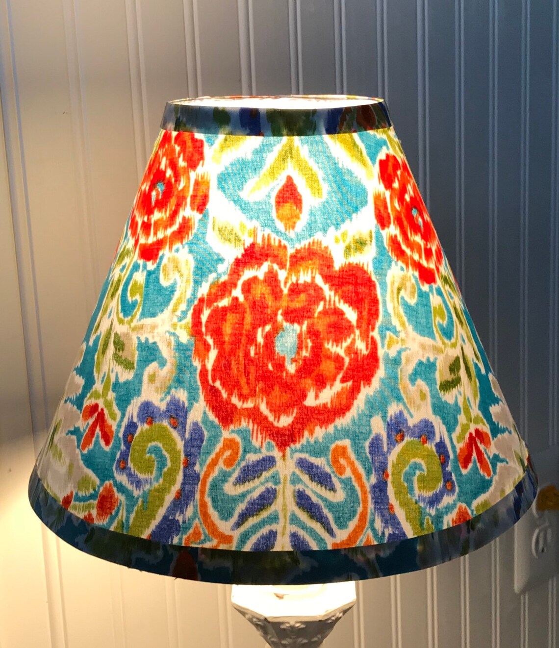 Lamp Shade Lampshade Whimsical Lampshade Colorful Lamp Etsy