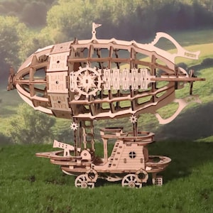 3D Luftschiff Puzzle Modell Kit für Erwachsene - Mechanisches Denkspiel & STEM Craft Geschenk für Weihnachten