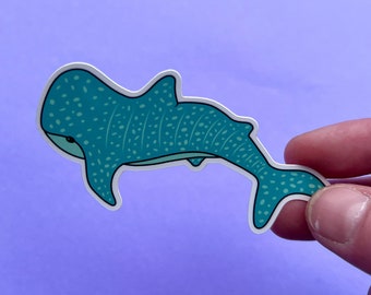 Whale Shark Sticker | Waterproof Vinyl Decal | Original Artwork by Gazelle Parsons
