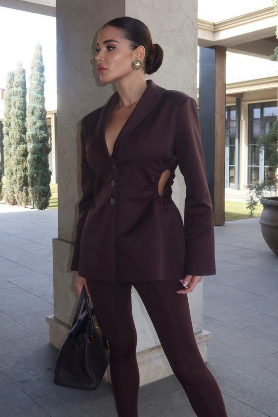 Chaqueta elegante: blazer casual elegante y de primera calidad con