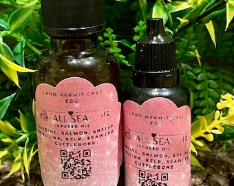 Under the Sea Infused Oil - For Hermit Crabs (Organic, Cold pressed & Unrefined)