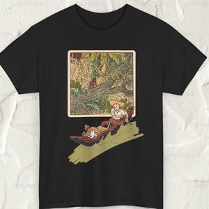 Las aventuras de Kiufje y Milou / por Hergé / Camiseta con gráficos de cómic / Camiseta con personajes de dibujos animados / Ropa de aventura vintage