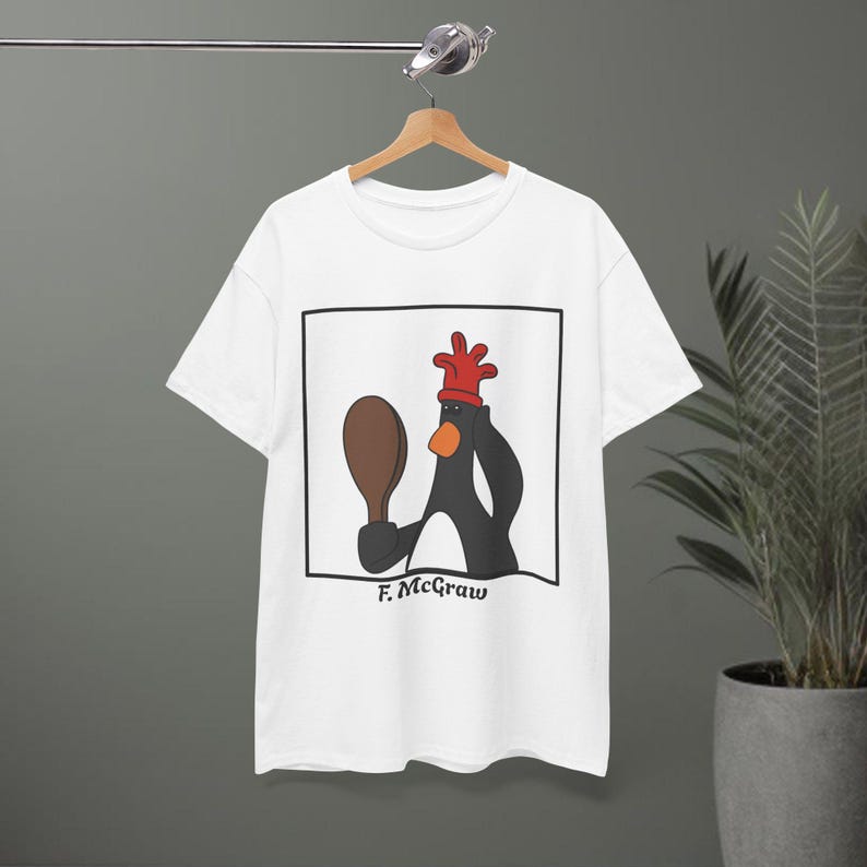Feathers Tshirt | Wrong Trousers | Criminal Mastermind | British Animation White