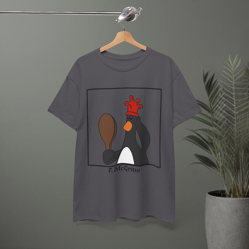 Feathers Tshirt | Wrong Trousers | Criminal Mastermind | British Animation Charcoal