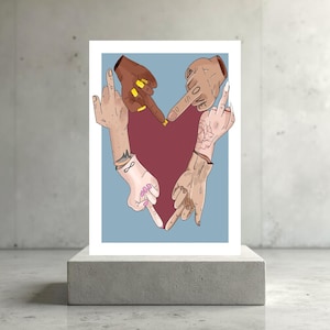 Postal “Fuck Heart”: Diversidad, empoderamiento y algo parecido al amor en una sola imagen