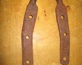 Antique Rusty Iron Hand Forged Handle Old Blacksmith Made Rustic Iron Handle Forged Iron Primitive Old Iron Forged Hardware To Repurpose