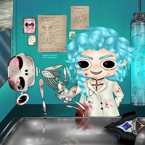 Il Dottore Goober Art Print (Glossy broken glass)