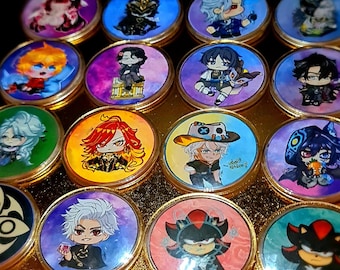 Genshin badges + Shadow and Sylus