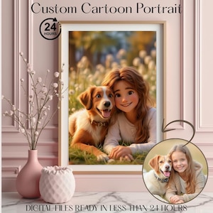Ritratto in stile Pixar da foto, disegno di coppia in stile cartone animato, ritratto in stile Pixar Art, ritratto in stile cartone animato 3D, regalo personalizzato in stile cartone animato